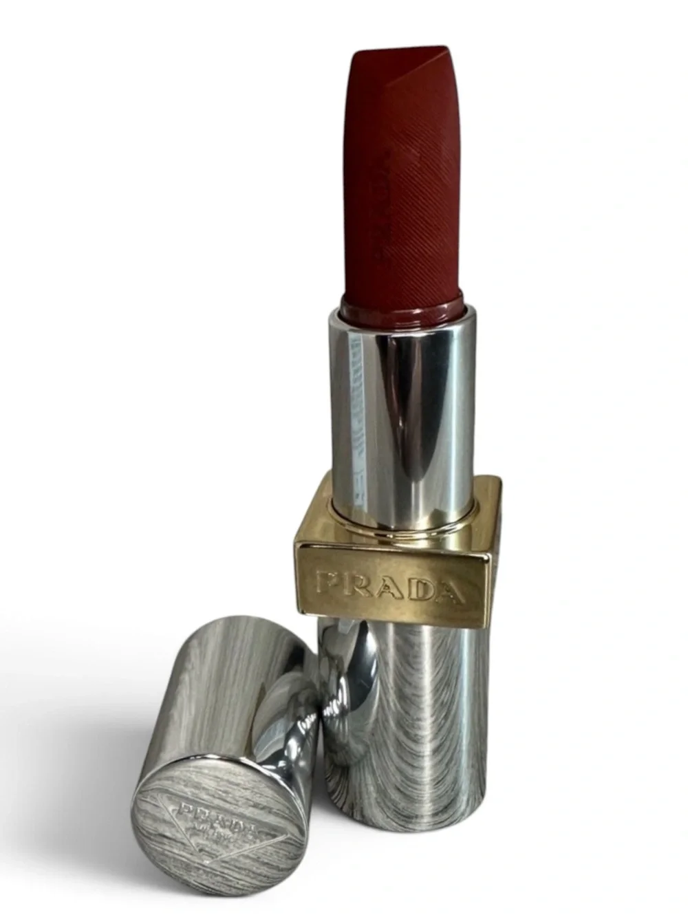 Prada Monochrome Lipstick Hyper Matte B03 MAHOGANY NIB Refillable also!